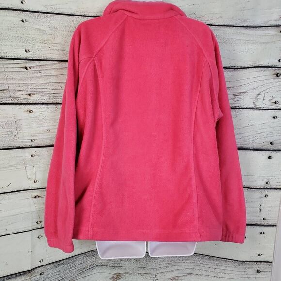 Columbia Pink Fleece Zip-Up Hoodie - Picture 5 of 9